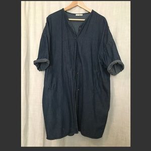 Oversized OAK + FORT lightweight denim jacket